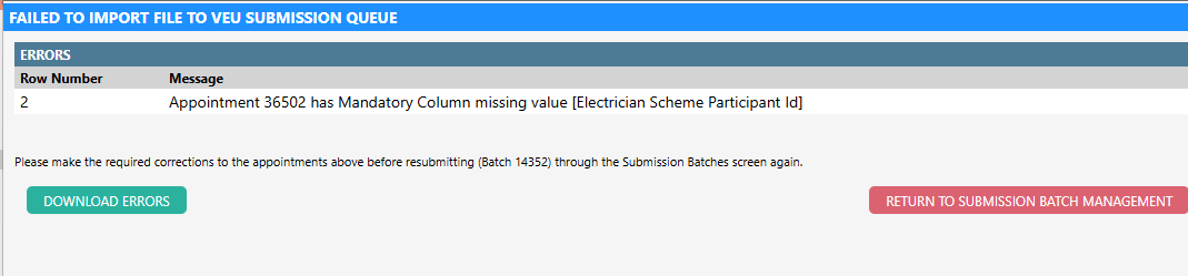 VEU Portal Integration